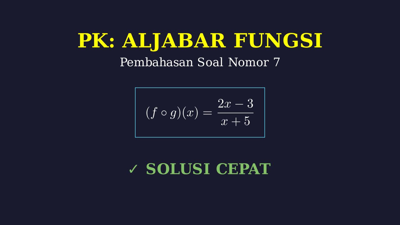 Analisis Soal Nomor 7
