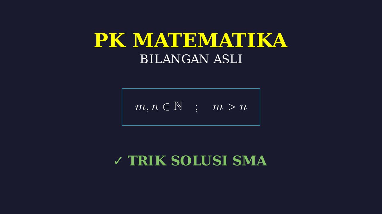 Teori Bilangan: Sifat Bilangan Asli