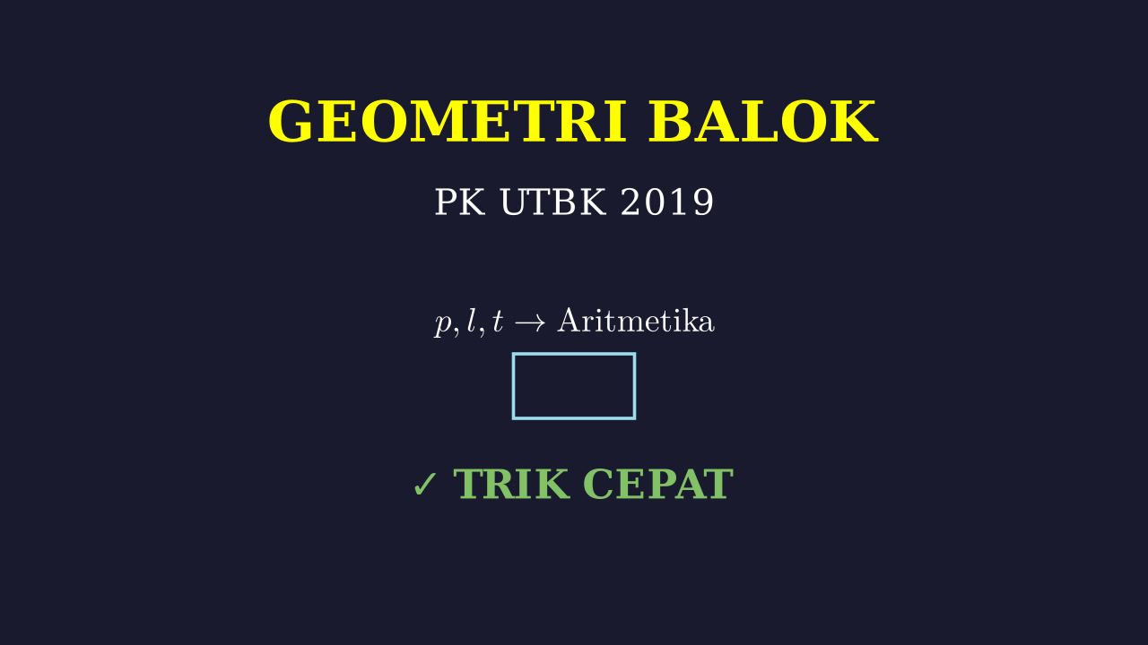 Barisan Aritmetika pada Dimensi Balok