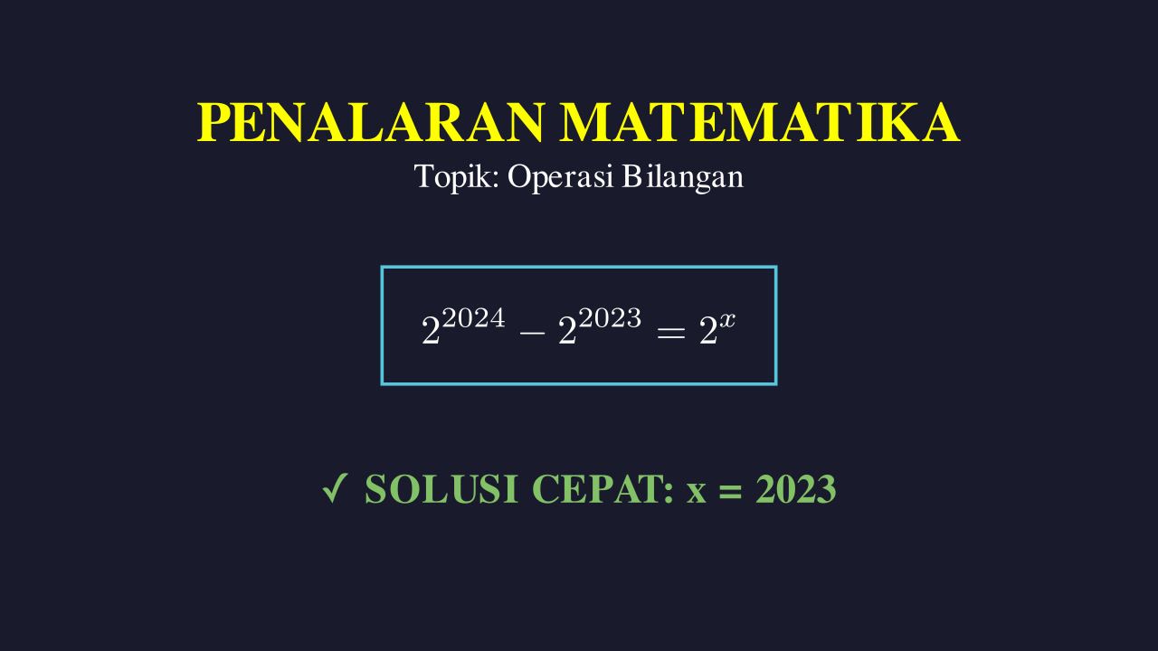 Pembahasan Soal Ujian