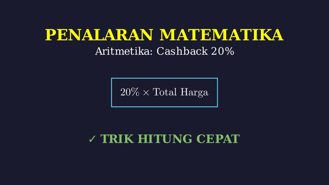 Menghitung Cashback E-commerce