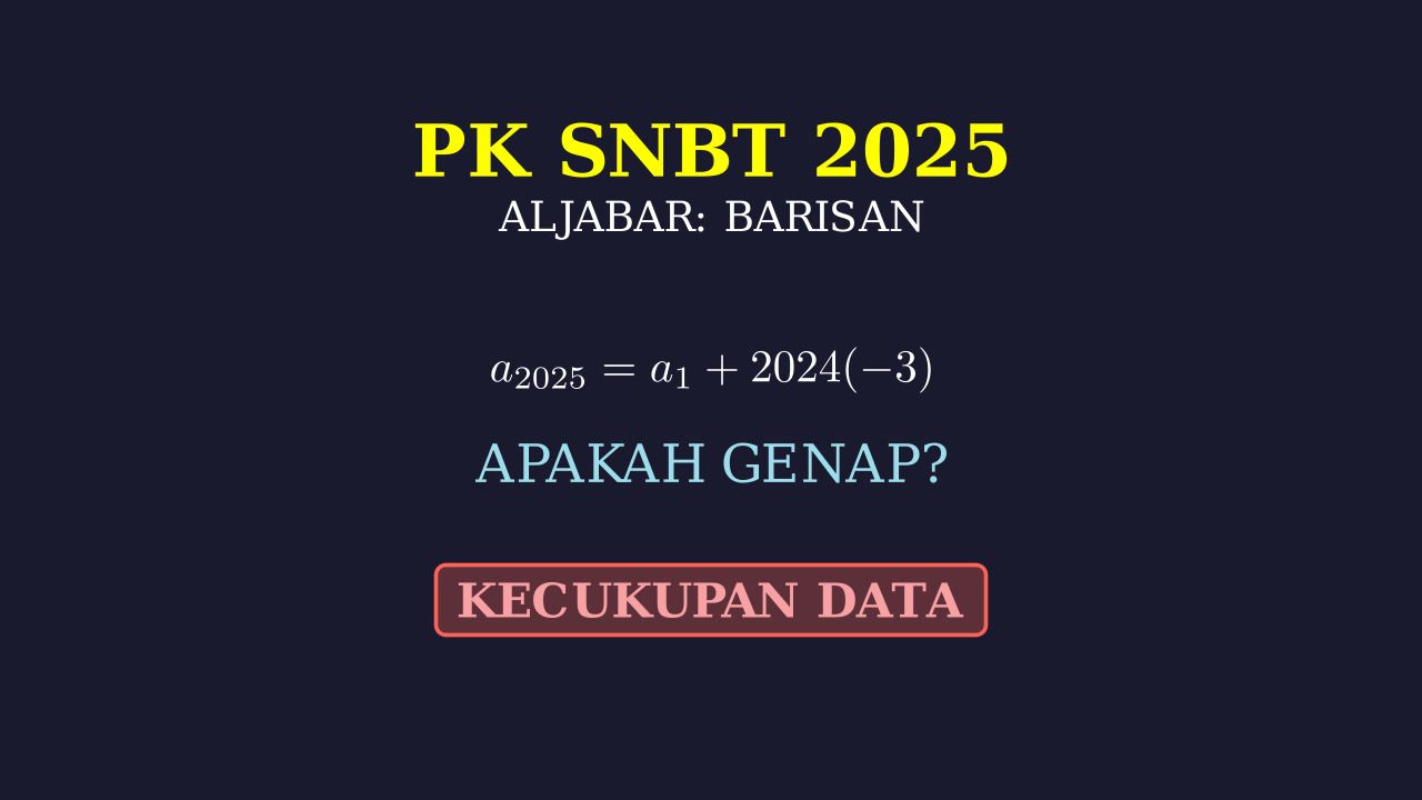 SNBT 2025: Soal HOTS Barisan Aritmetika