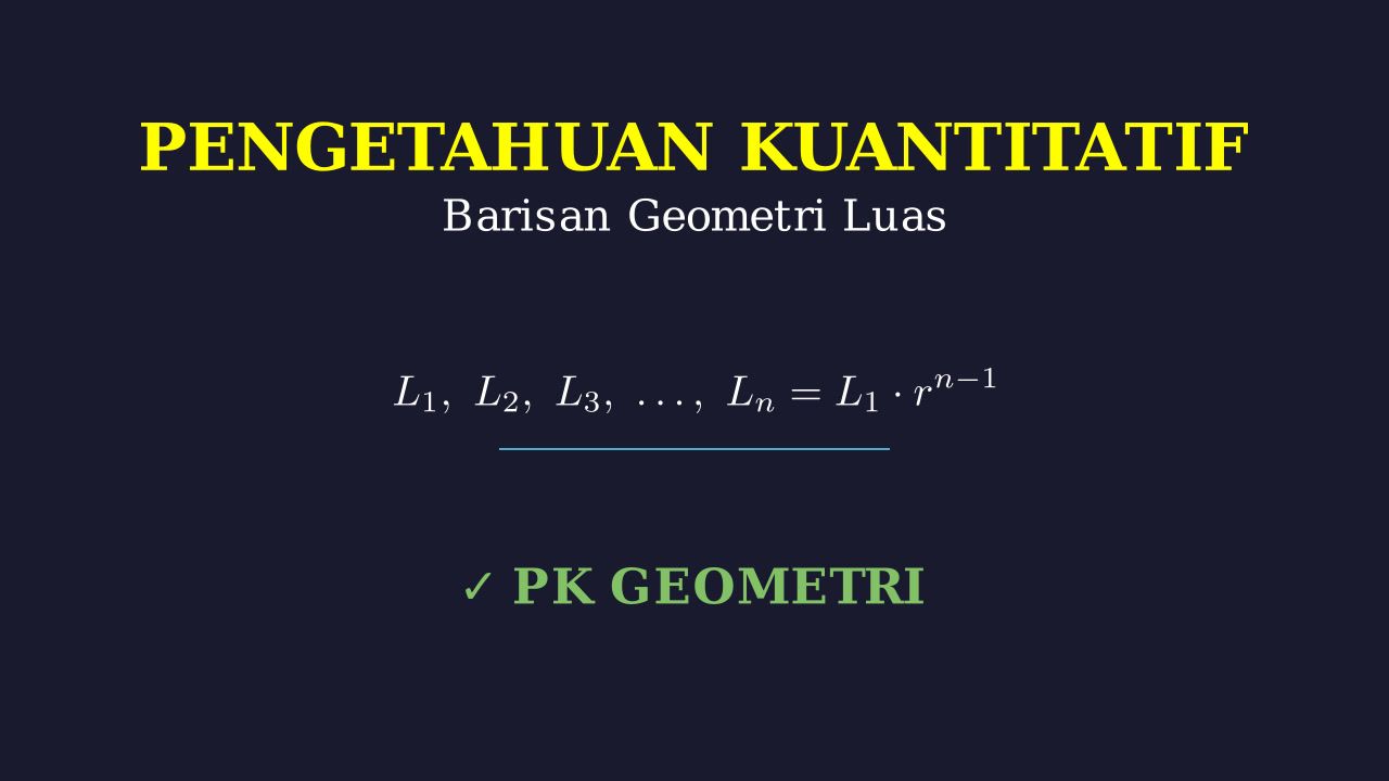Barisan Geometri: Luas Persegi