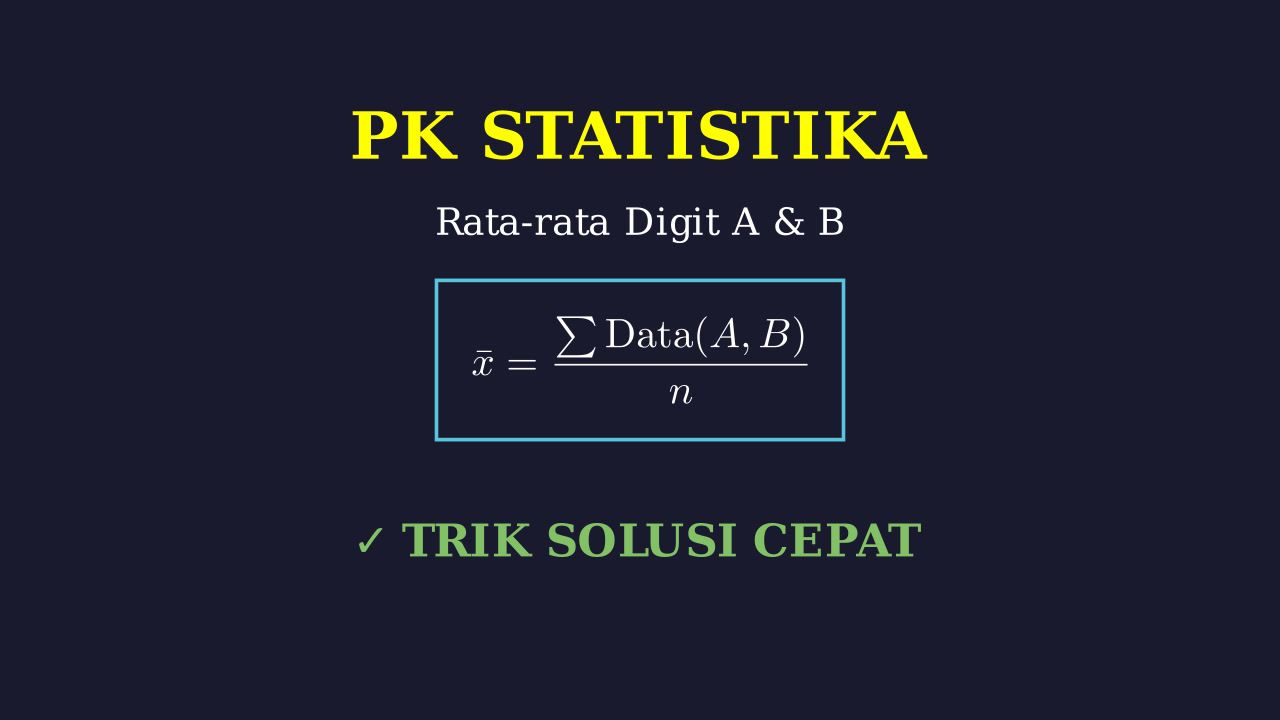 Mencari Nilai Digit A dan B dalam Rata-rata