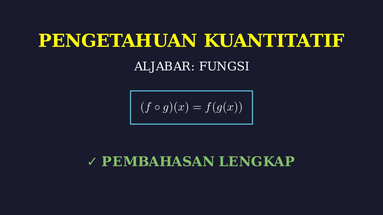 Fungsi: Memahami f(x) dan g(x)