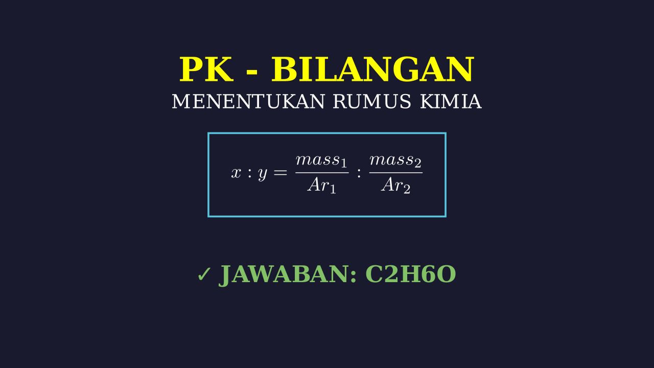 Menentukan Rumus Kimia