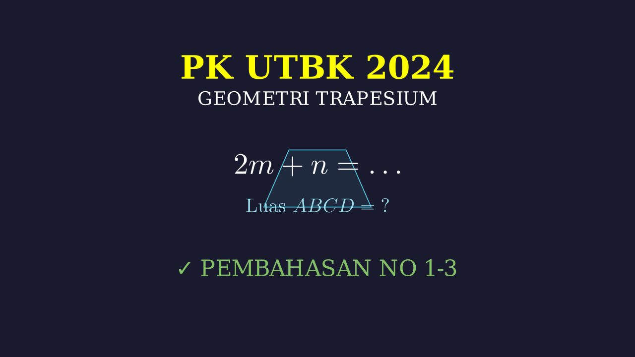 UTBK 2024: Geometri Trapesium & Koordinat