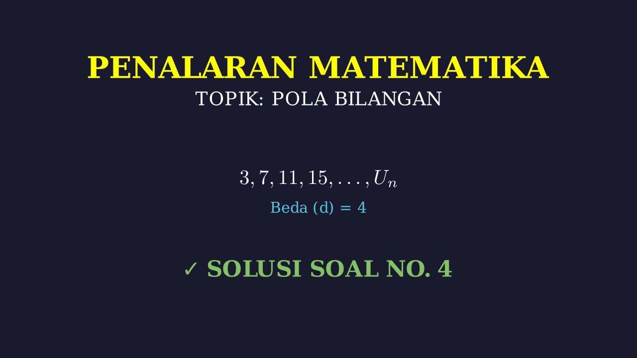 Penyelesaian Soal Matematika Nomor 4