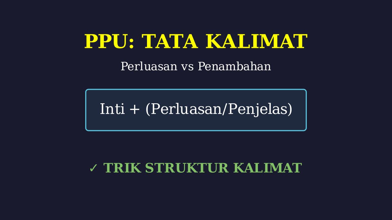 Perluasan vs Penambahan Kalimat