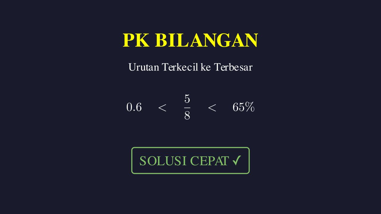 Mengurutkan Bilangan: Terkecil ke Terbesar