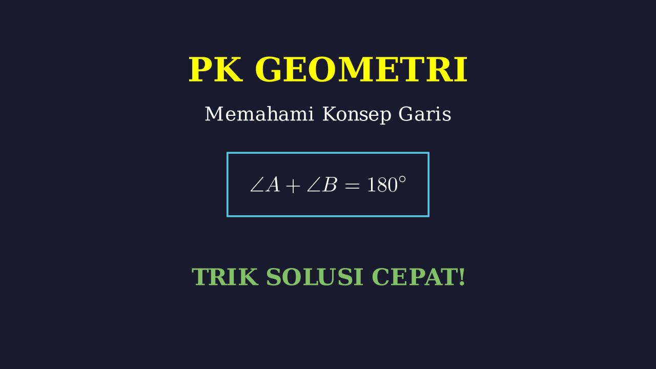 Memahami Konsep Geometri
