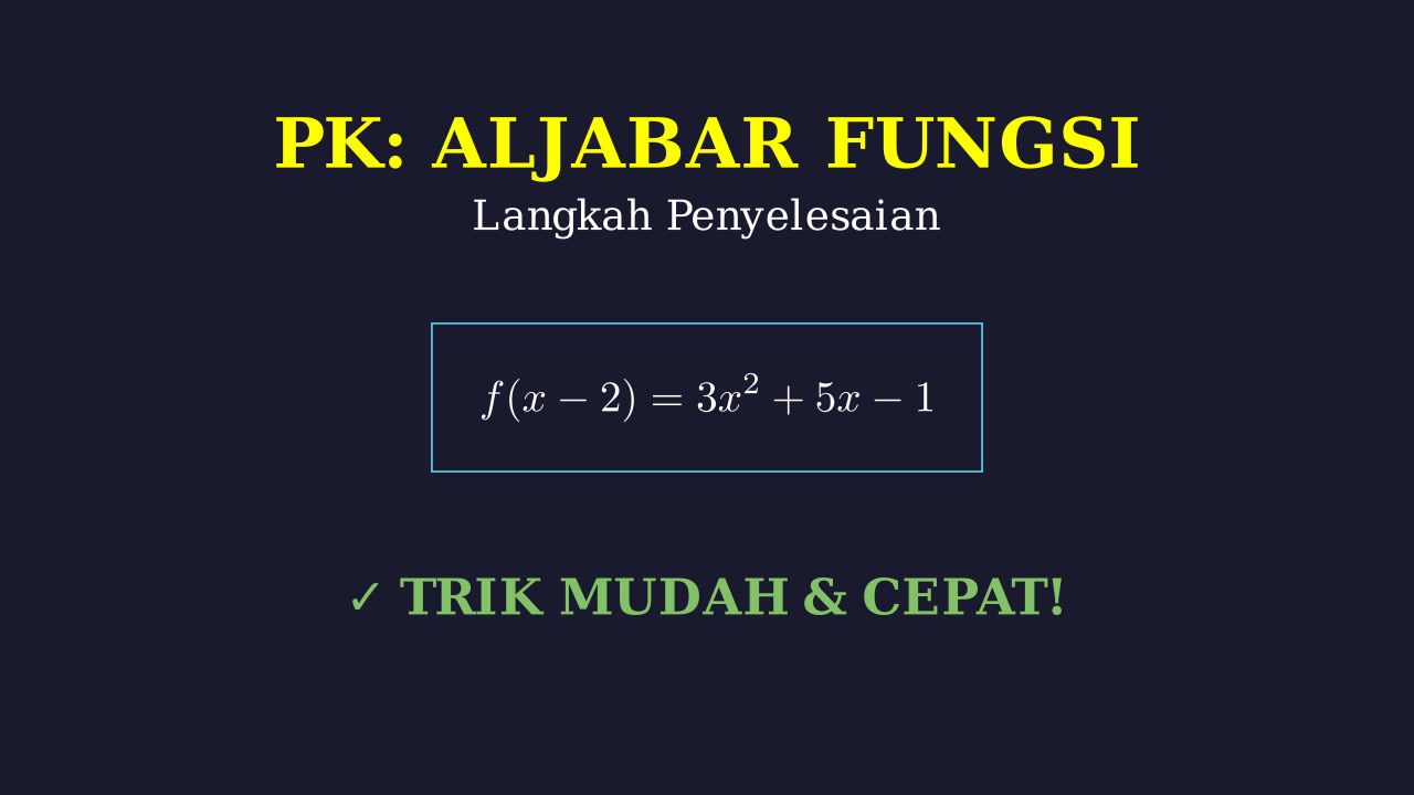 Langkah-Langkah Penyelesaian Soal