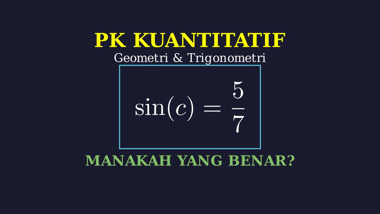 Menentukan Nilai Perbandingan Trigonometri