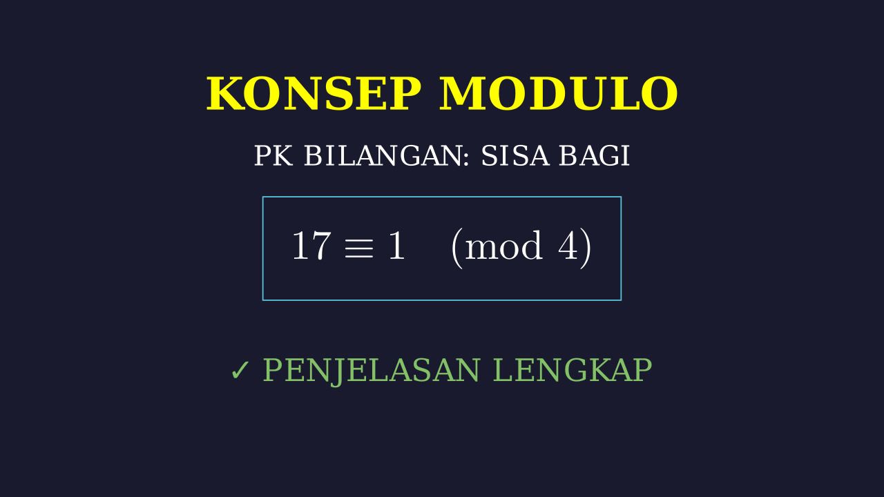 Memahami Konsep Modulo