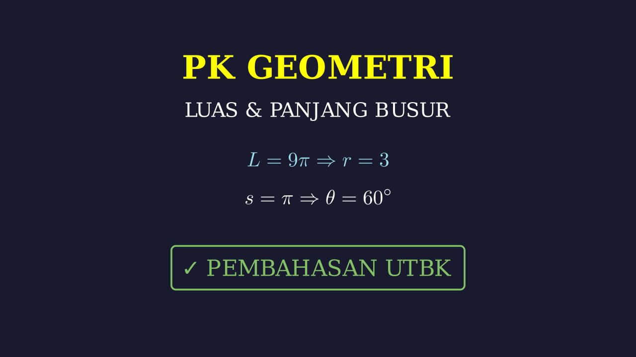 Luas dan Panjang Busur Lingkaran