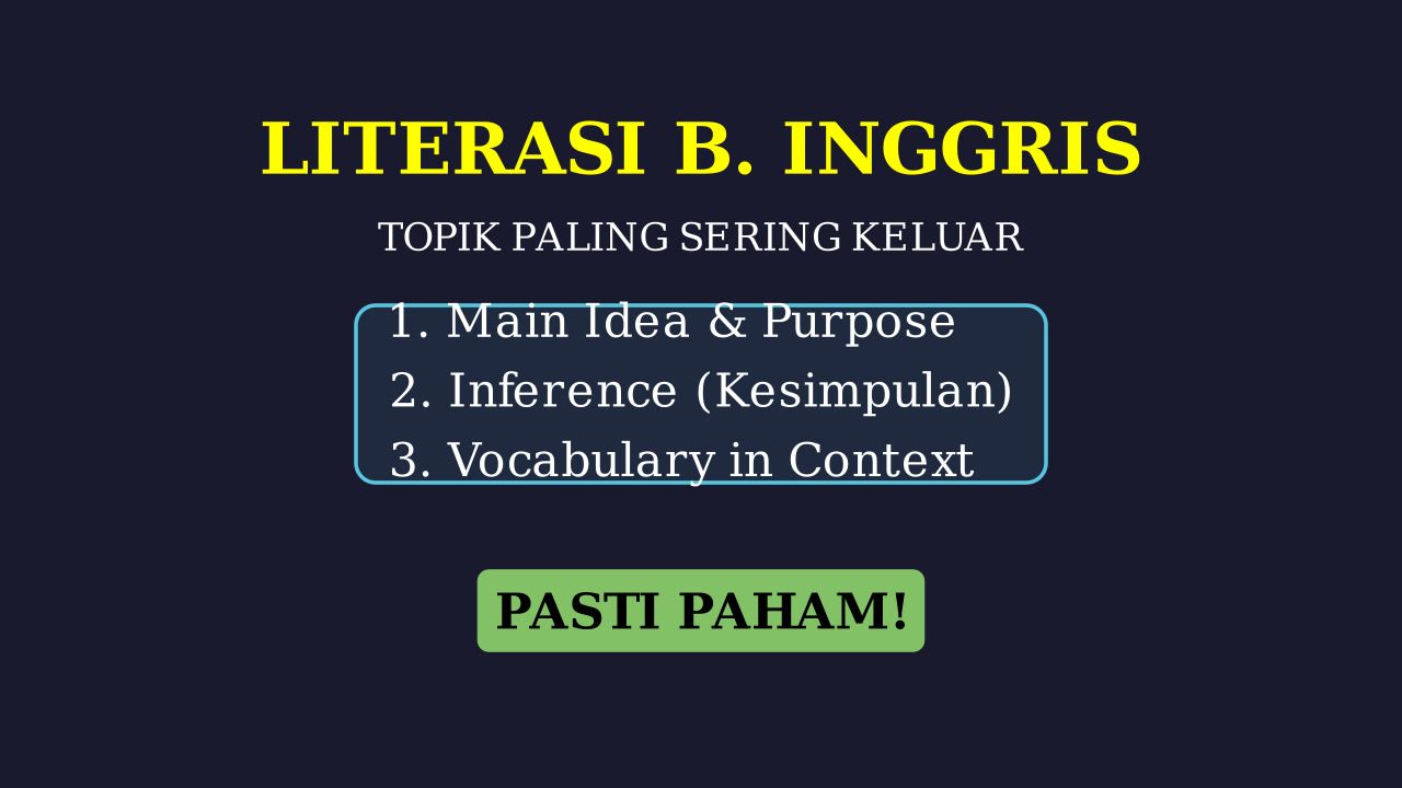 Materi UTBK Paling Sering Muncul: Versi Simpel