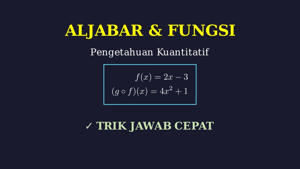 Penyelesaian Soal Langkah demi Langkah