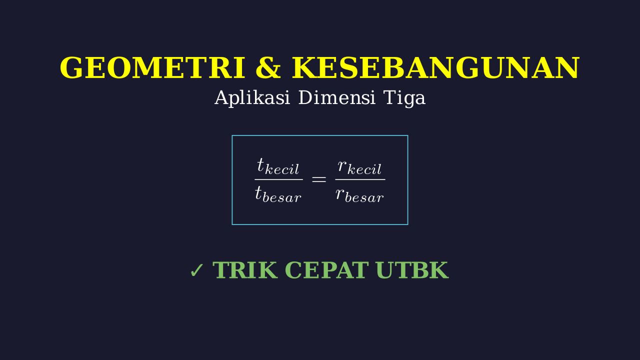 Aplikasi Kesebangunan Geometri