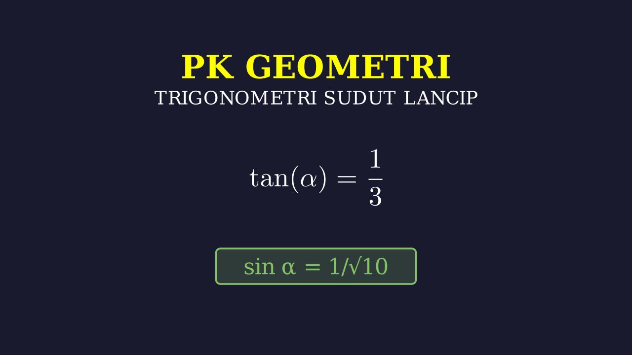 Trigonometri: Menentukan Nilai Sin dan Cos