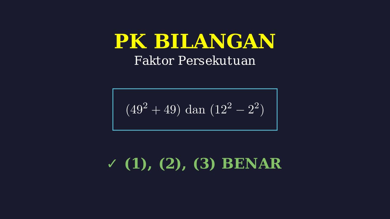 Menentukan Faktor Persekutuan