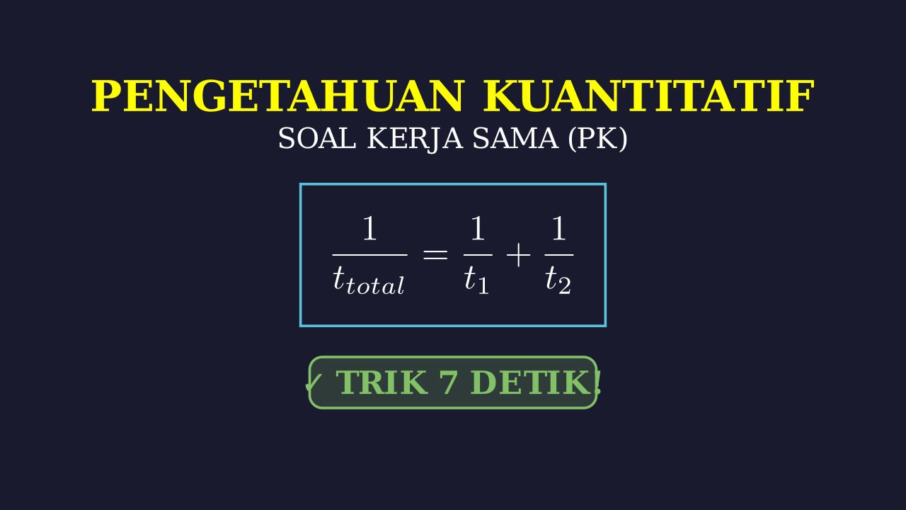 Menyelesaikan Soal Kerja Sama