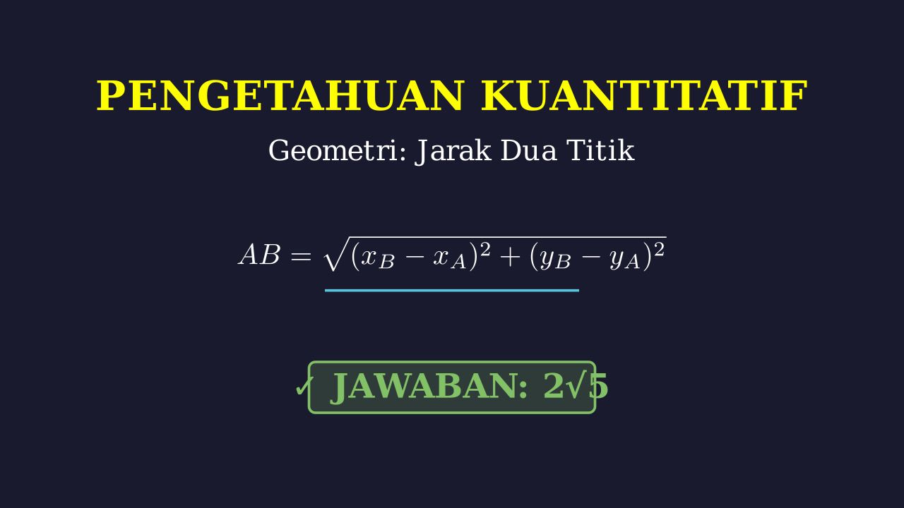 Menghitung Panjang Garis AB