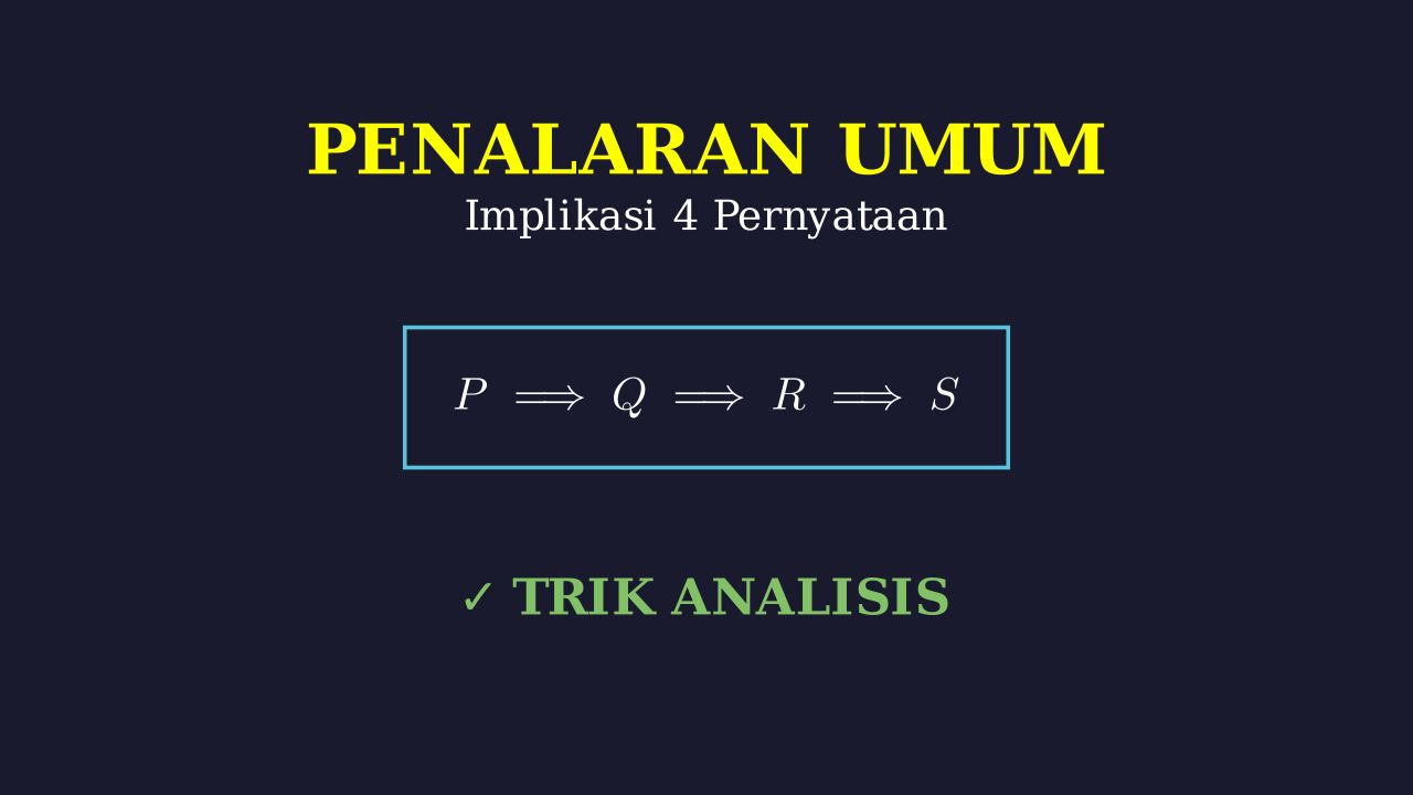 Analisis Implikasi: Empat Pernyataan