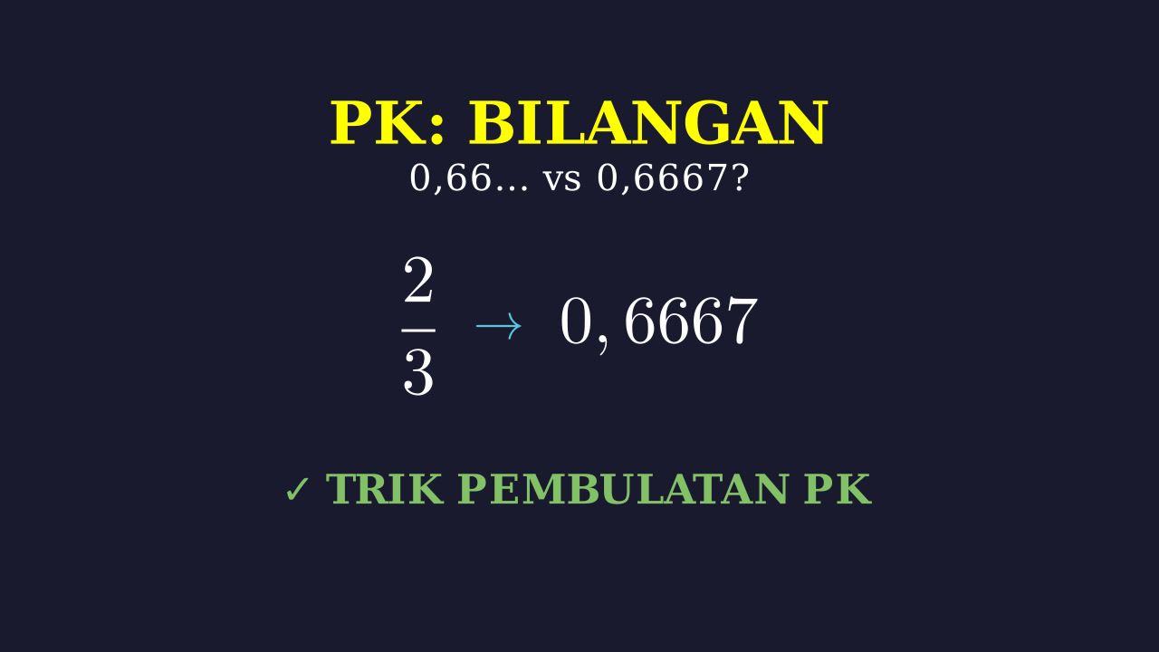 Trik Cepat Desimal Berulang dan Pembulatan