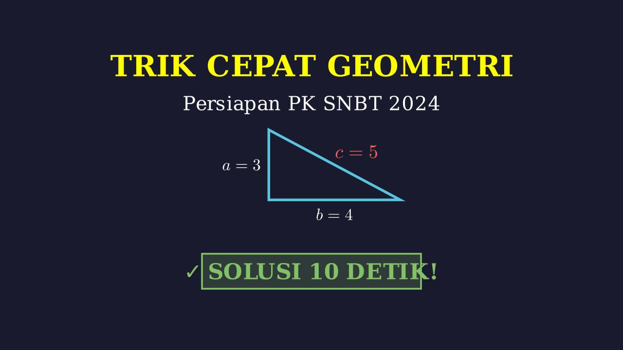 Trik Cepat Geometri & Latihan Soal