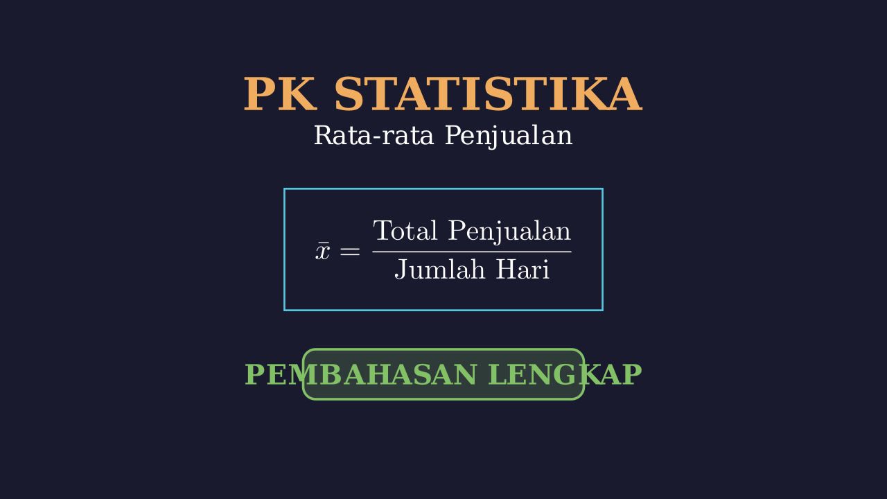 Menghitung Rata-Rata Penjualan dari Diagram