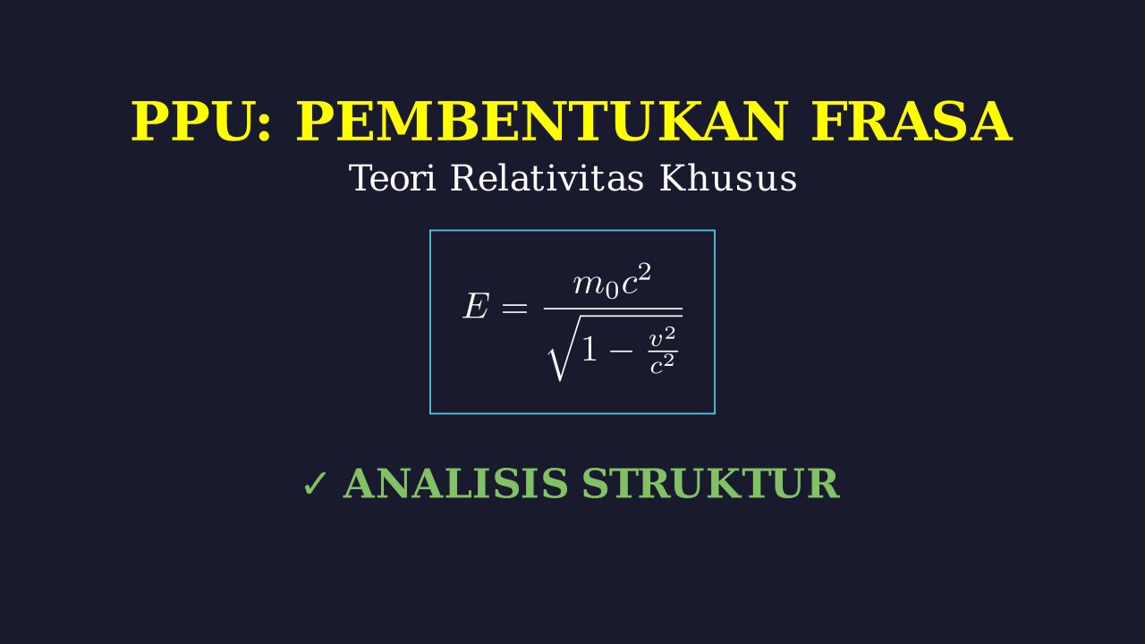 Teori Relativitas Khusus