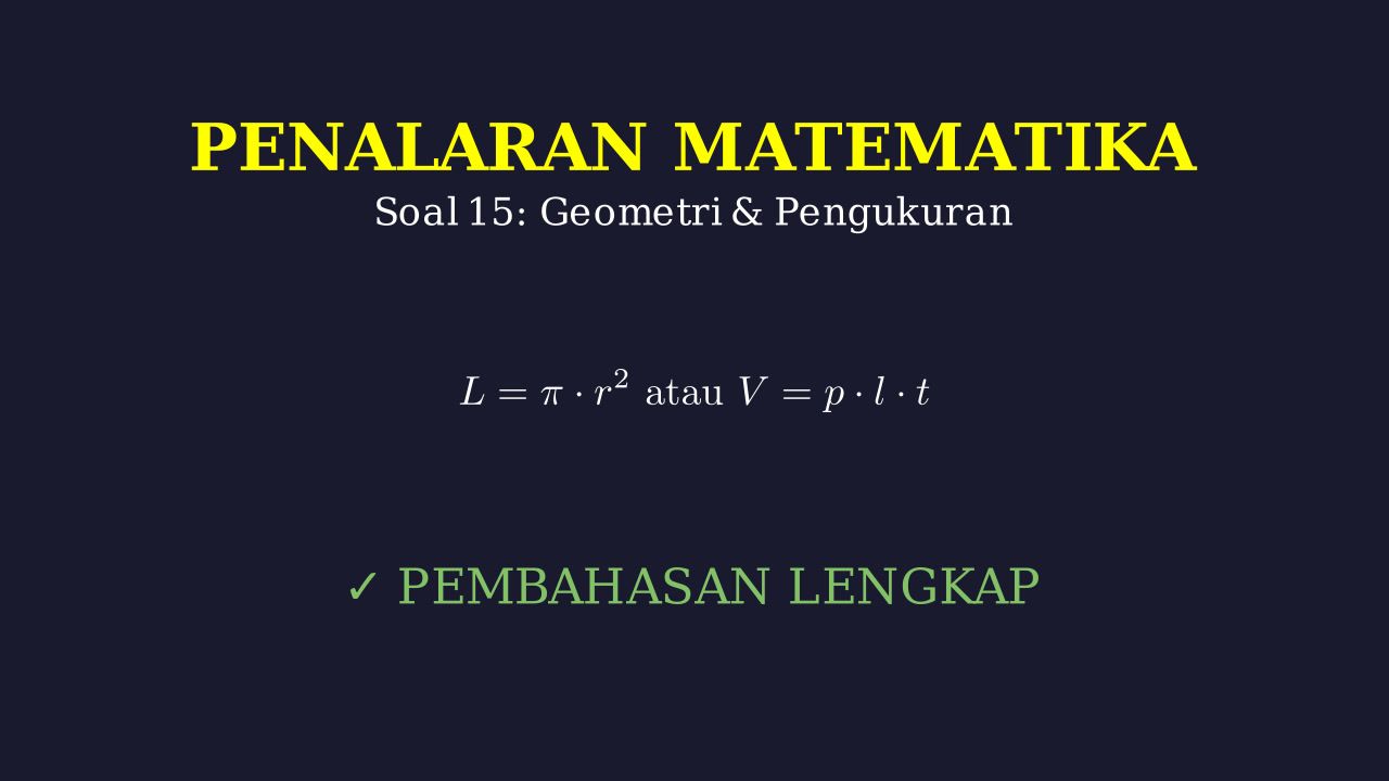 Bedah Soal Nomor 15