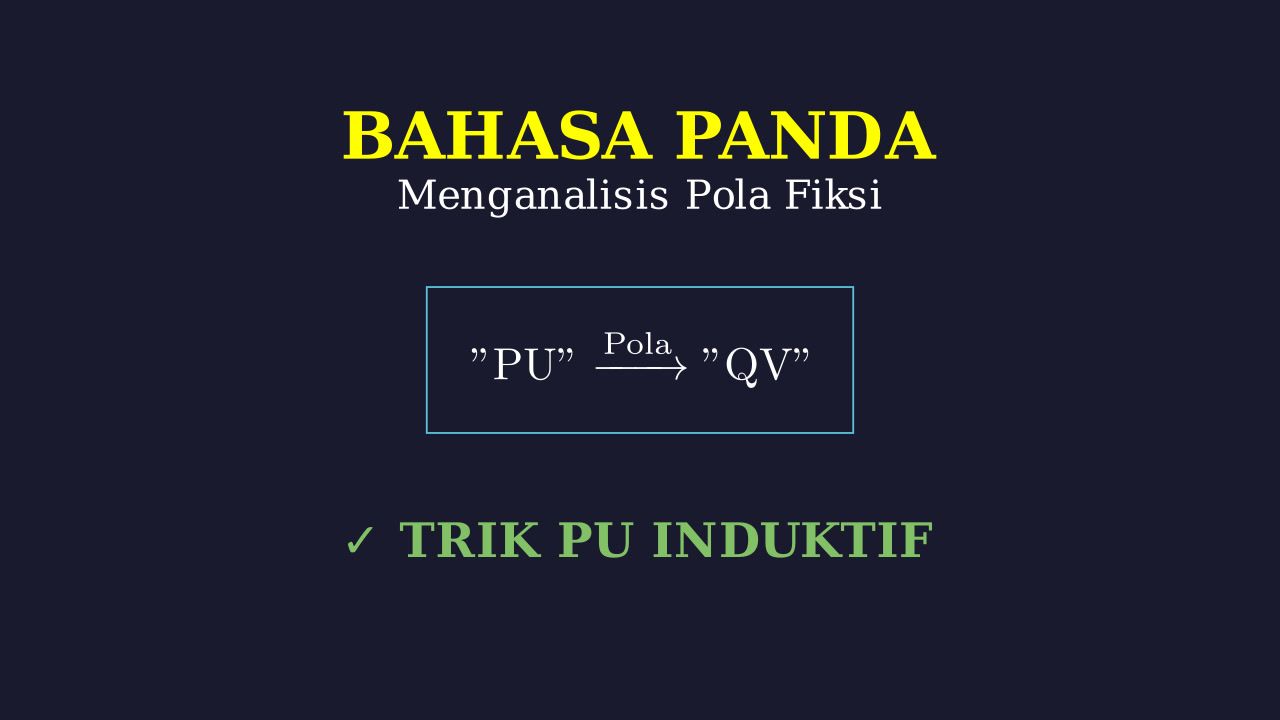Analisis Pola Dan Terjemahan Bahasa Fiksi