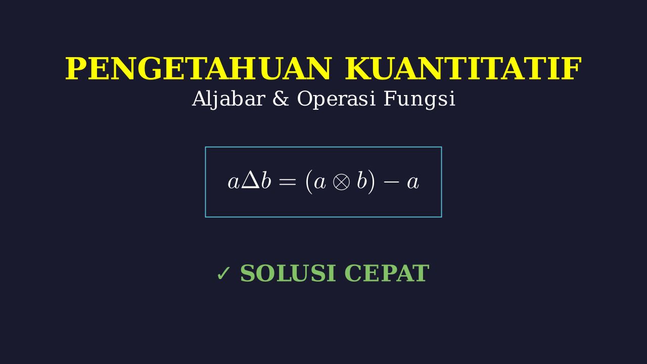 Operasi Bilangan Berdasarkan Tabel