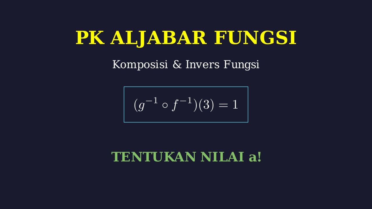 Menentukan Nilai a: Komposisi dan Invers