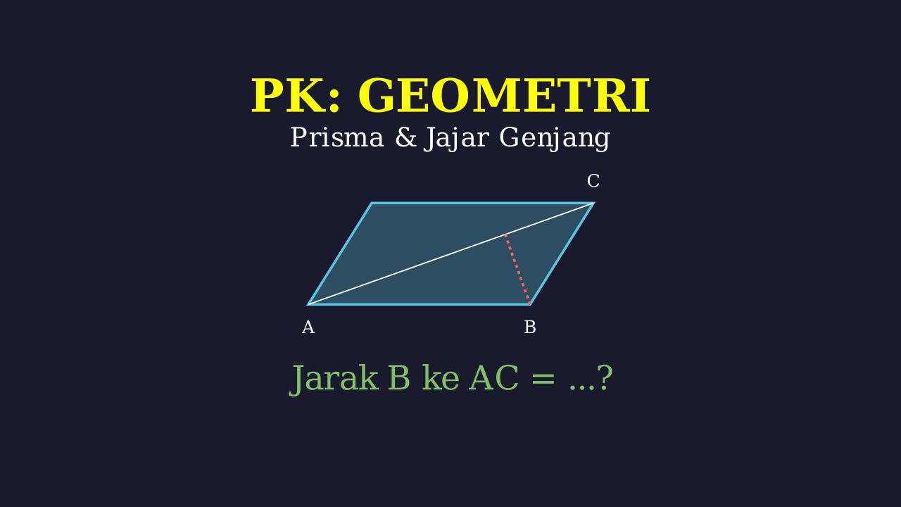 Jarak Titik ke Garis: Soal Geometri Prisma