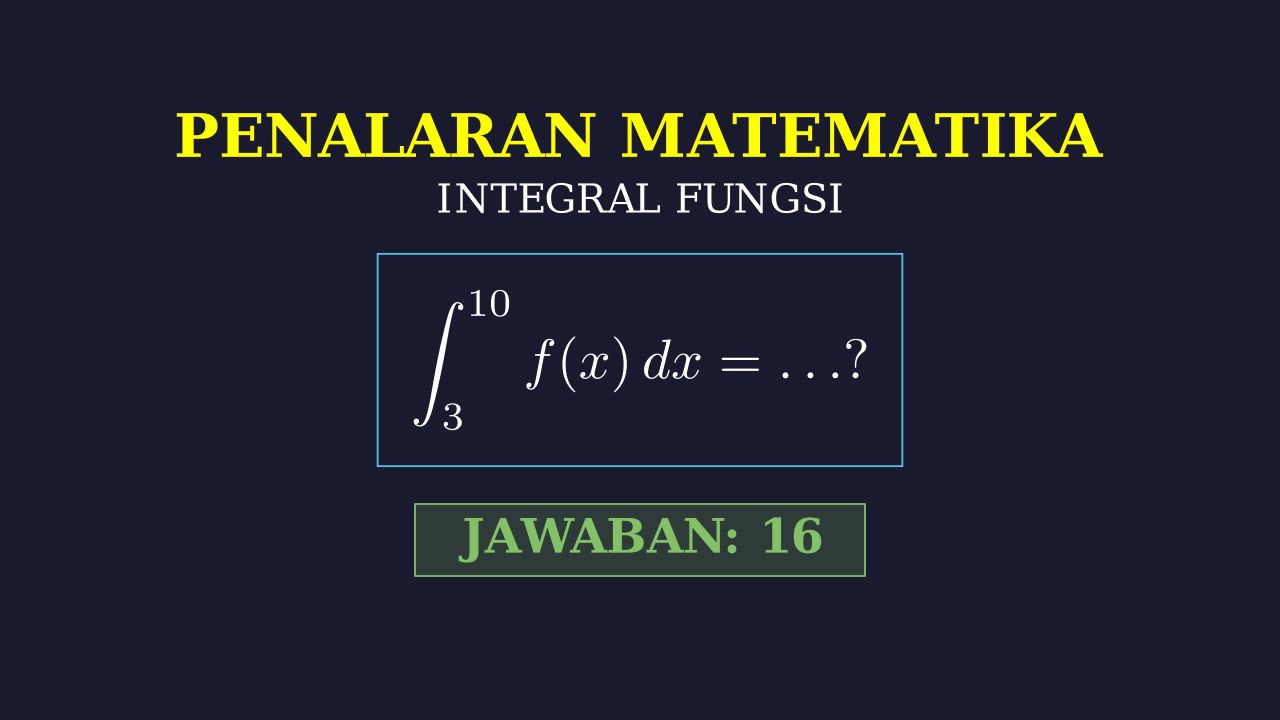 Menyelesaikan Soal Integral Substitusi