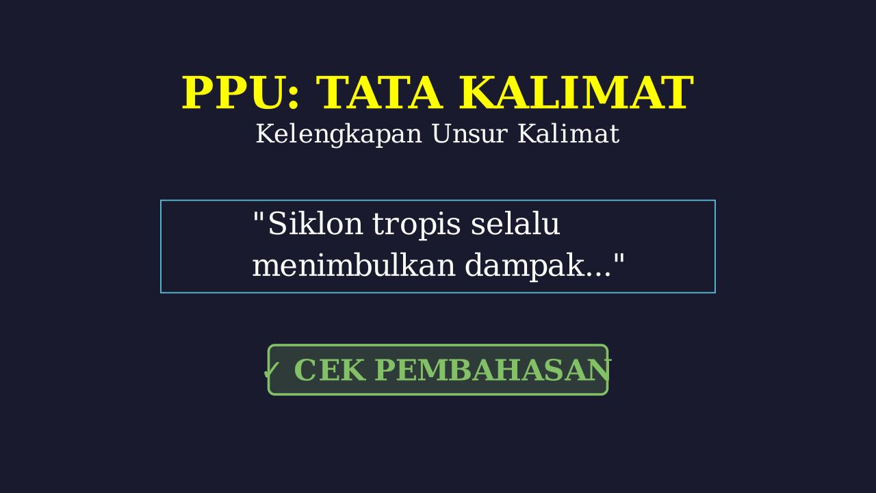 Siklon Tropis: Dampak dan Bahaya