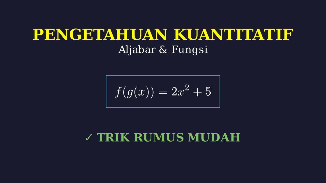 Memahami Rumus Praktis
