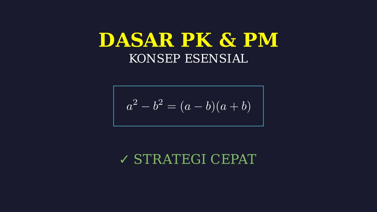 Konsep Dasar PK & PM