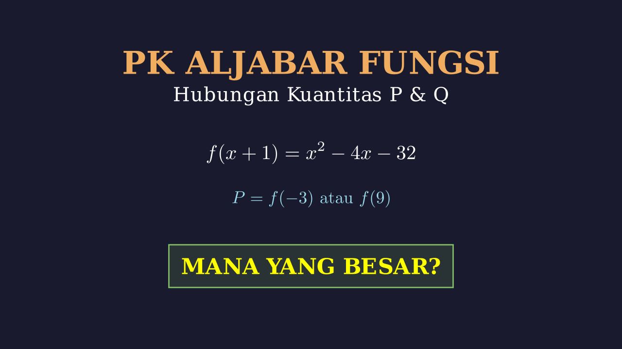 Menentukan Hubungan Kuantitas P dan Q