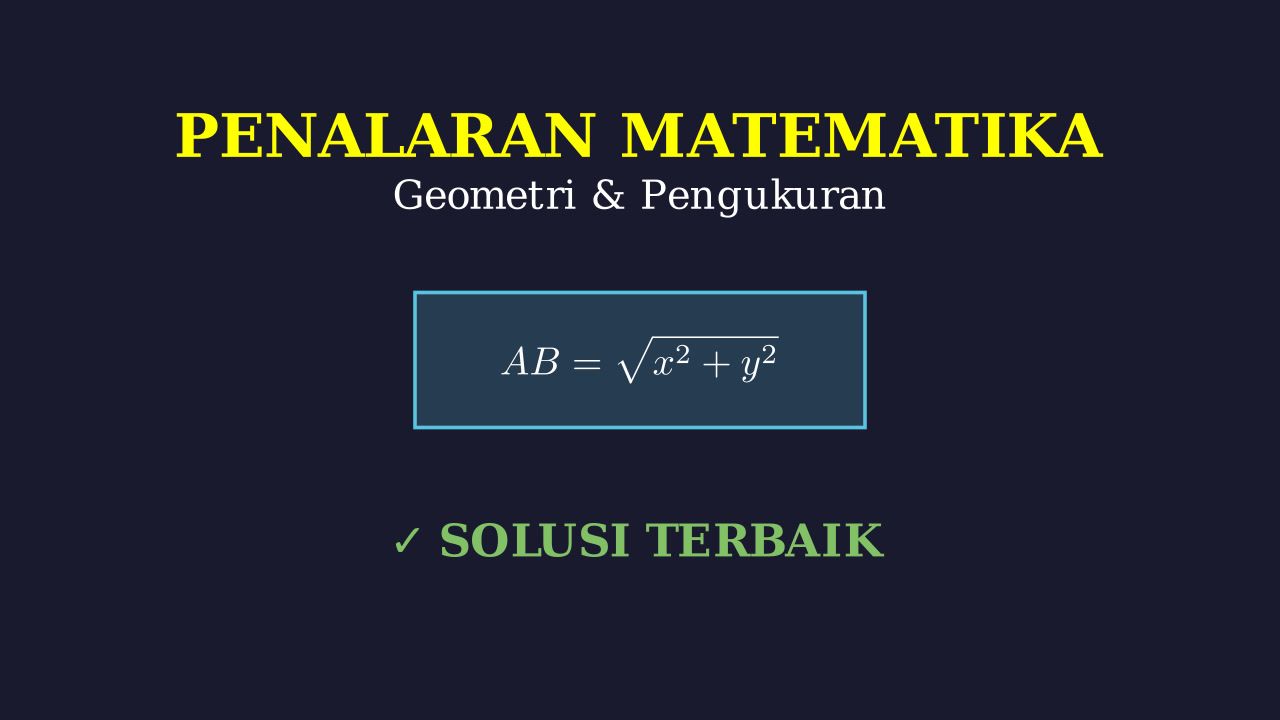 Geometri: Titik pada Tembok