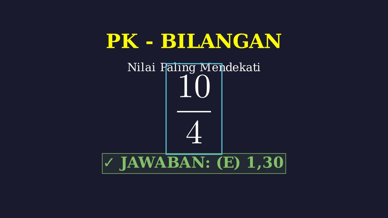 Menentukan Nilai Terdekat