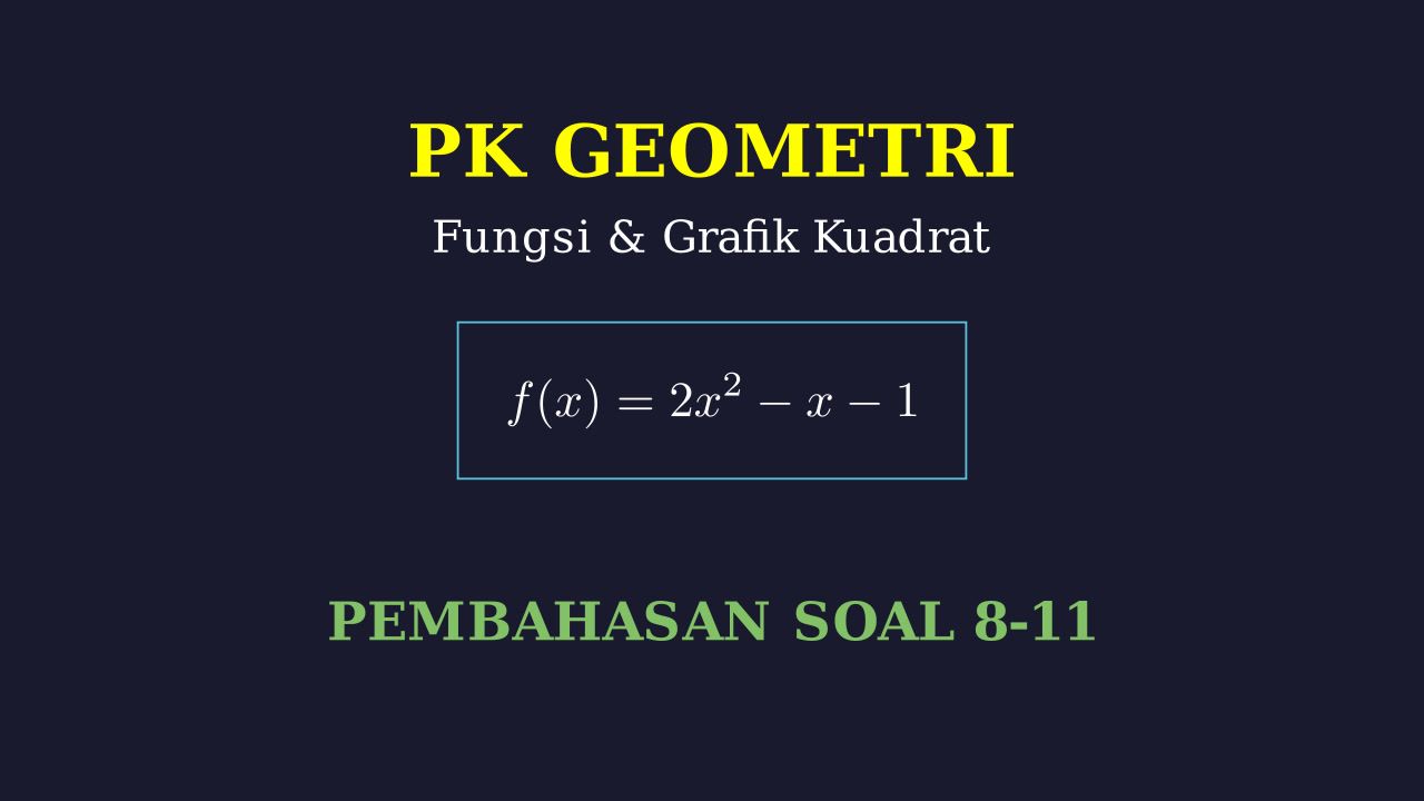 Grafik Fungsi: Pembahasan Soal 8-11