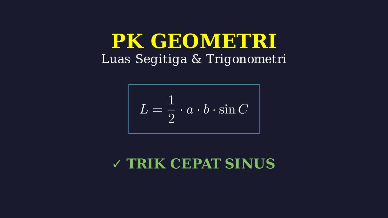 Luas Segitiga: Aturan Sinus & Cosinus