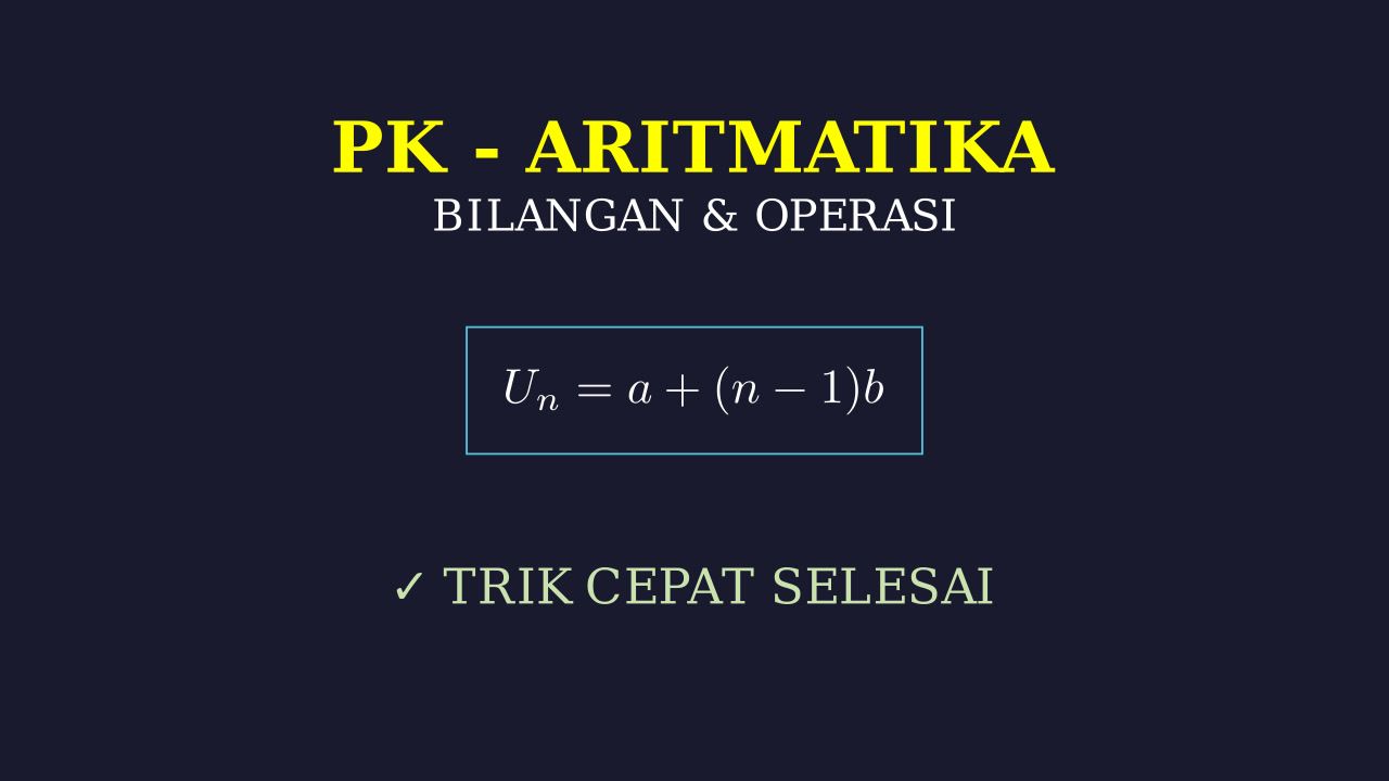 Dasar-Dasar Aritmatika
