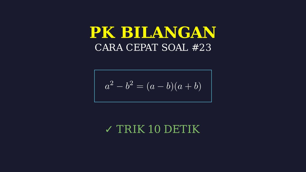 Cara Cepat Selesaikan Soal Matematika