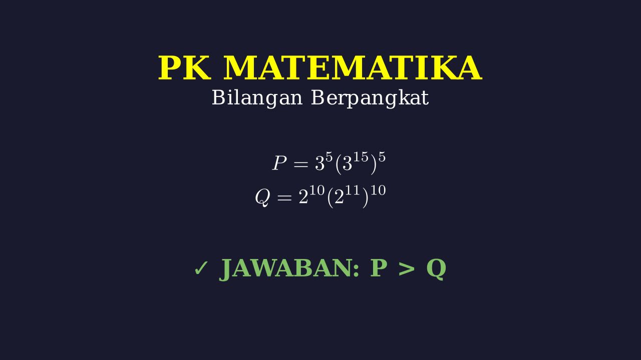 Perbandingan Bilangan Berpangkat