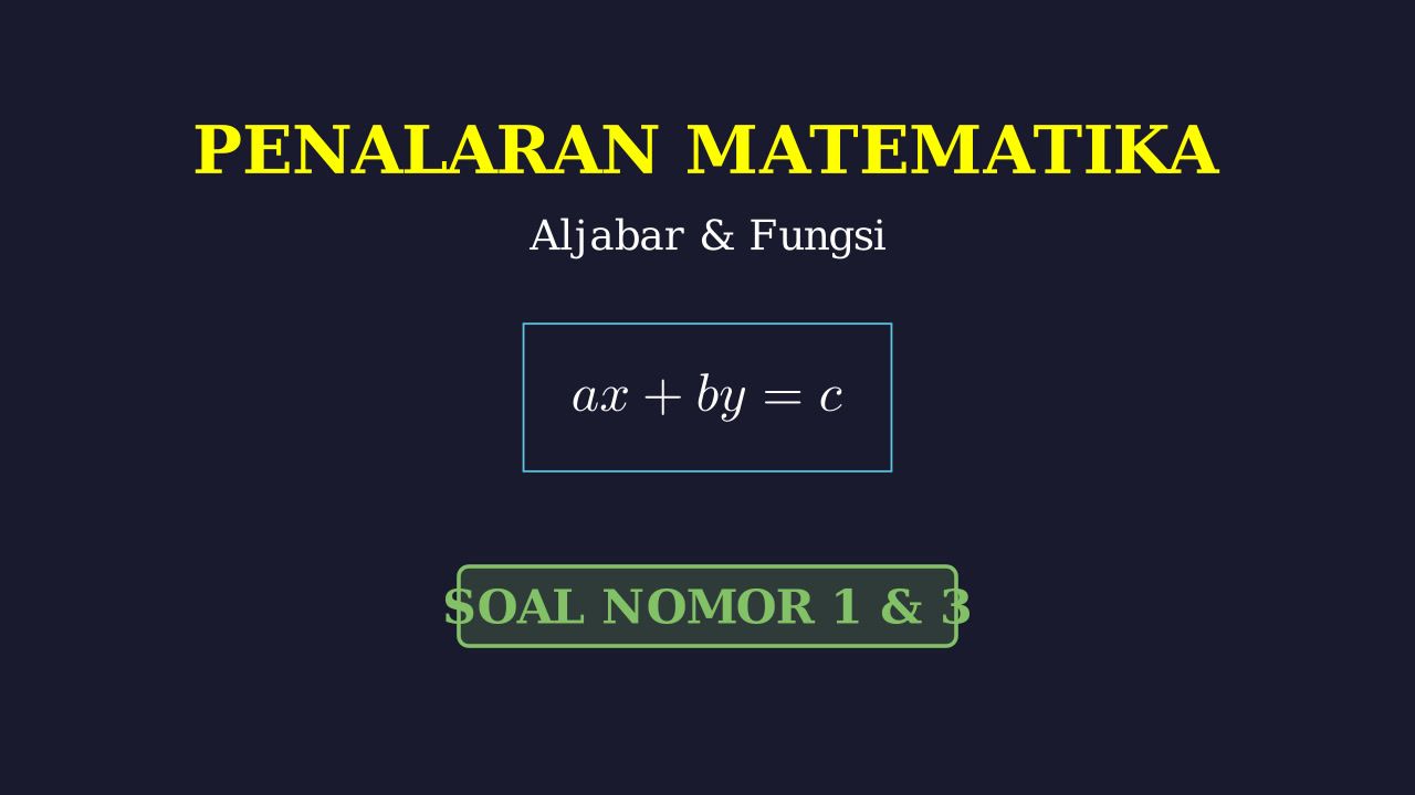 Menyetarakan Persamaan Reaksi
