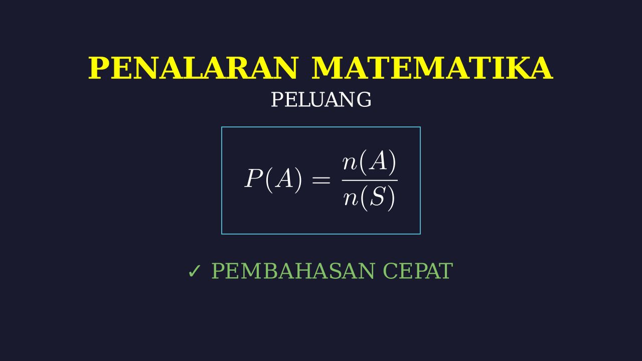 Peluang: Konsep Dasar